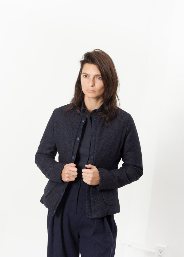 Camelia Reversible Jacket in Navy/Blue - mageplaza100.myshopify.com - Lardini - [variant_title]