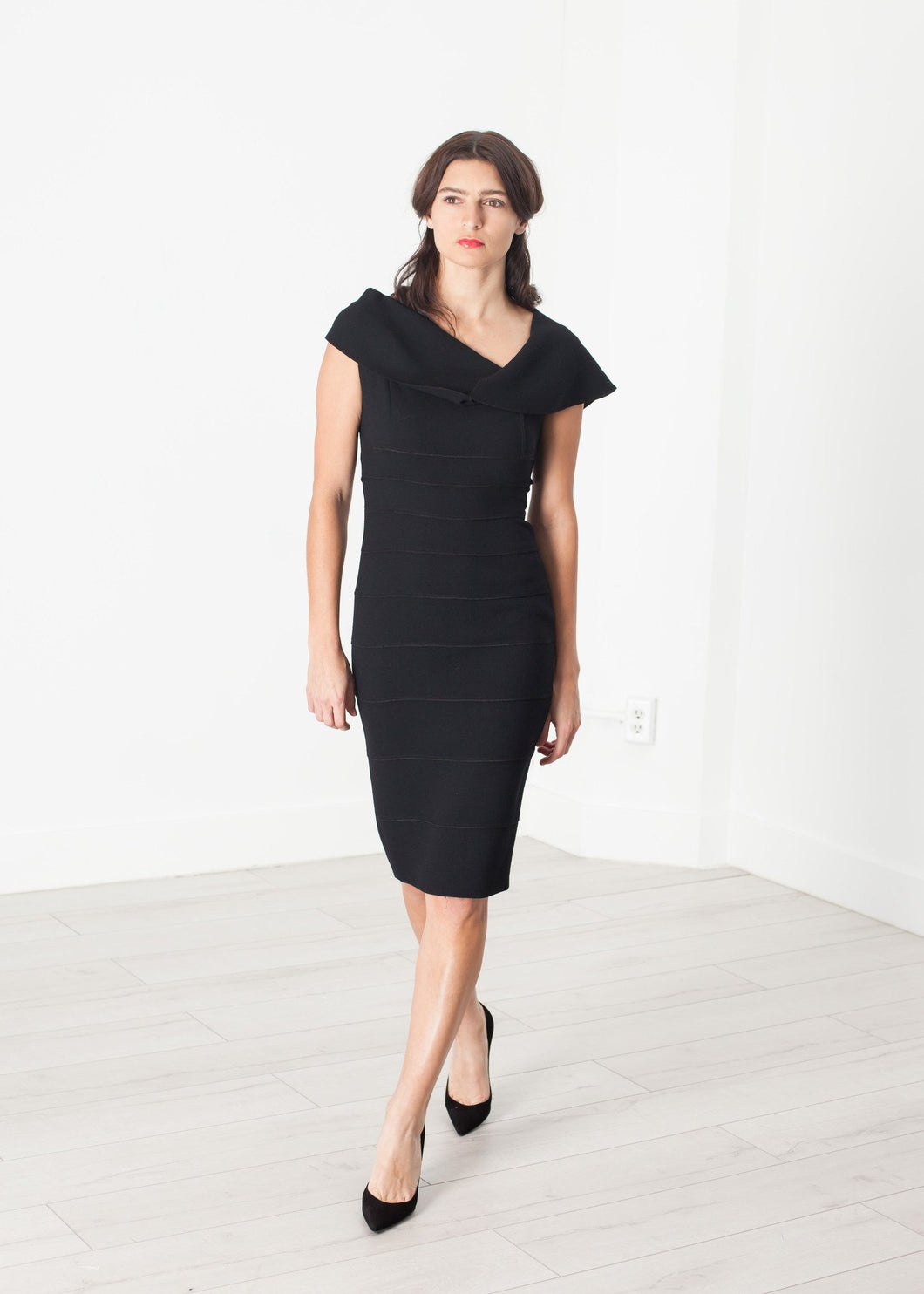 Asymmetric Dress in Black - mageplaza100.myshopify.com - Amelia Toro - [variant_title]