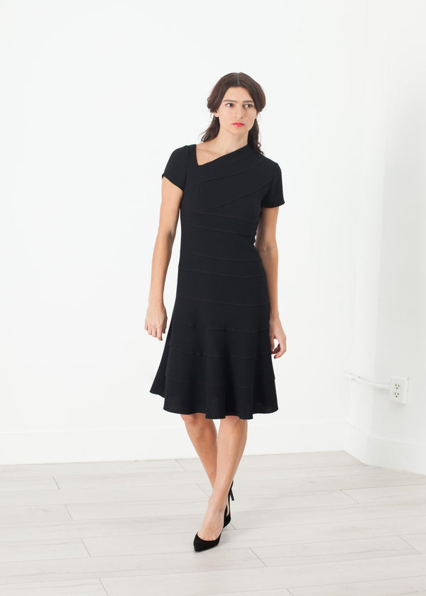 Lined Silhouette Dress in Black - mageplaza100.myshopify.com - Amelia Toro - [variant_title]