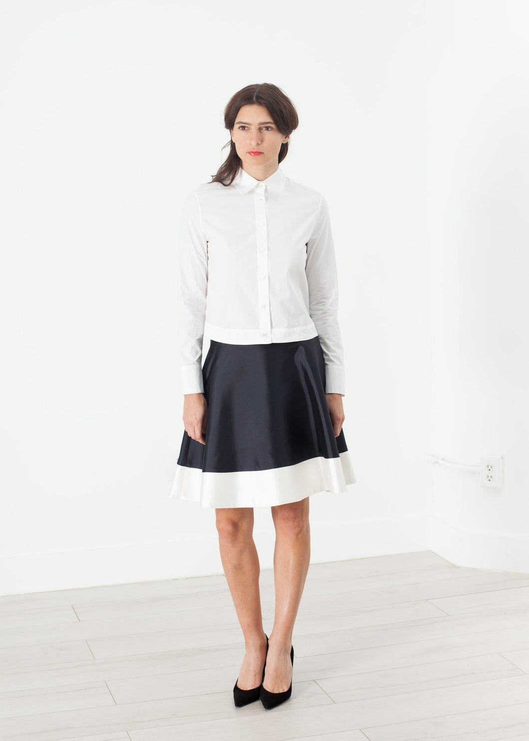 Circle Skirt in Navy - mageplaza100.myshopify.com - Harvey Faircloth - [variant_title]
