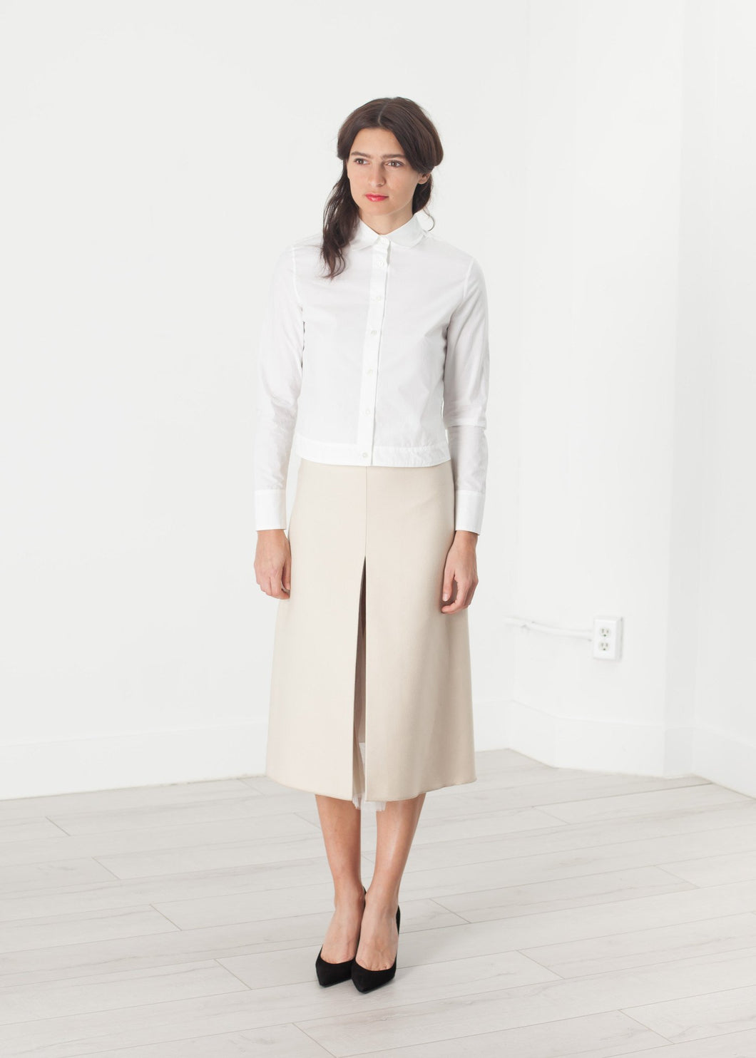 Tulle Pleat Skirt in Cream - mageplaza100.myshopify.com - Ter et Bantine - [variant_title]