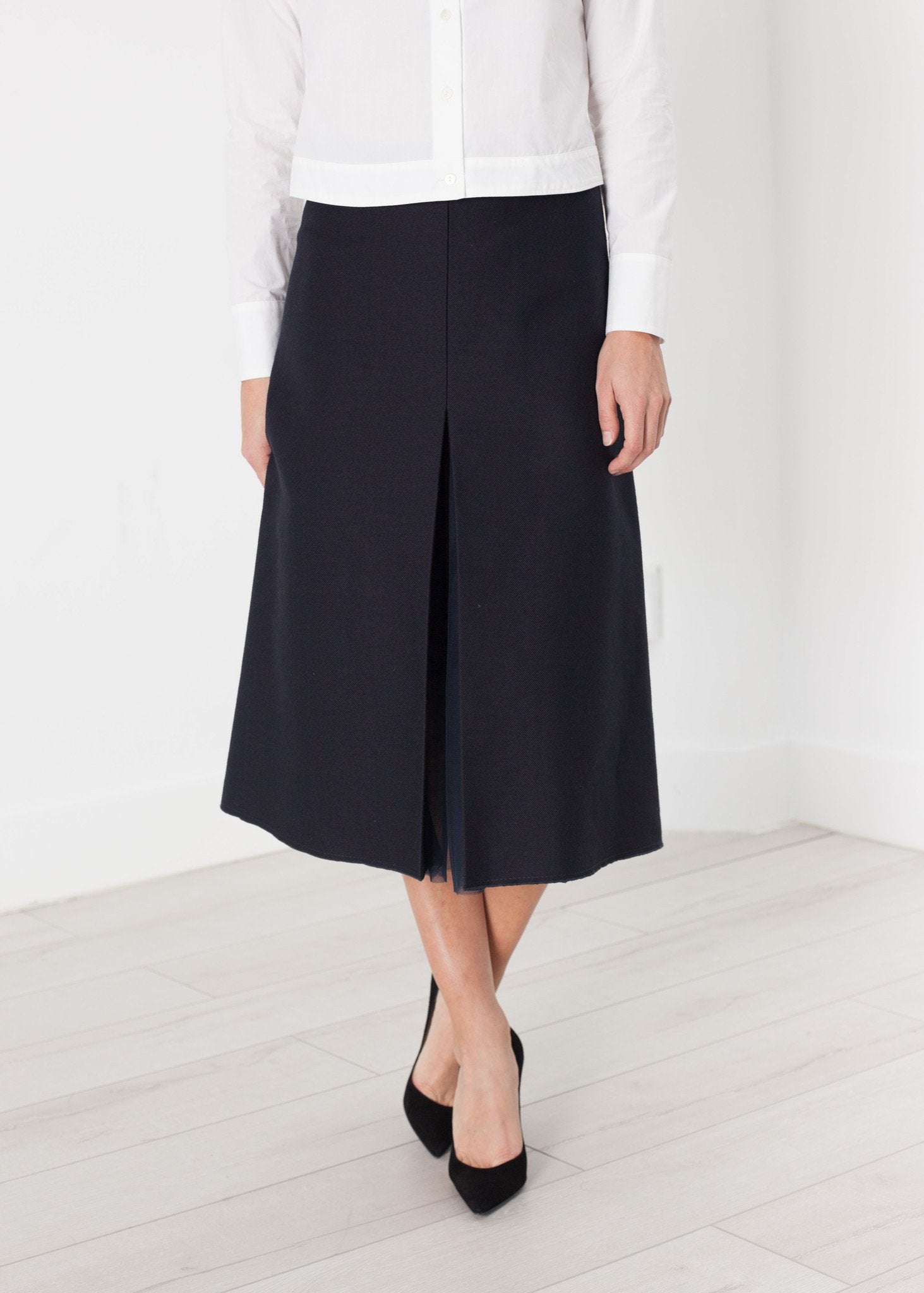 Tulle Pleat Skirt in Navy - mageplaza100.myshopify.com - Ter et Bantine - [variant_title]
