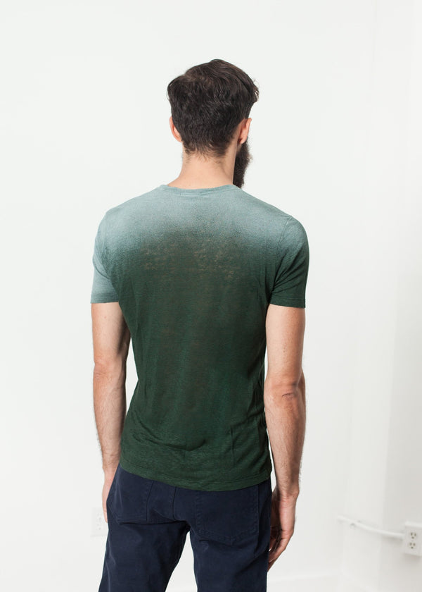 Overprint T-Shirt in Green - mageplaza100.myshopify.com - Avant Toi - [variant_title]