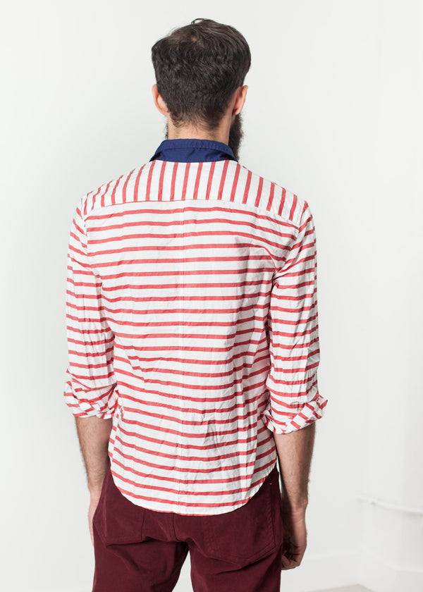 Luke Shirt in Red Stripe - mageplaza100.myshopify.com - Frank & Eileen - [variant_title]