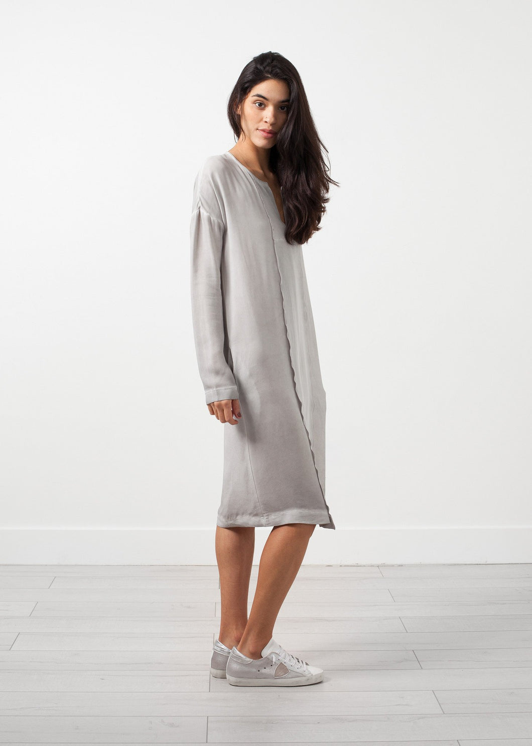 Long Sleeve Silk Dress - mageplaza100.myshopify.com - Kristensen du Nord - [variant_title]