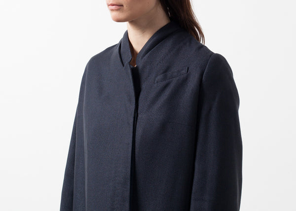 Woven Pleat Back Coat - mageplaza100.myshopify.com - Gianfranco Scotti - [variant_title]