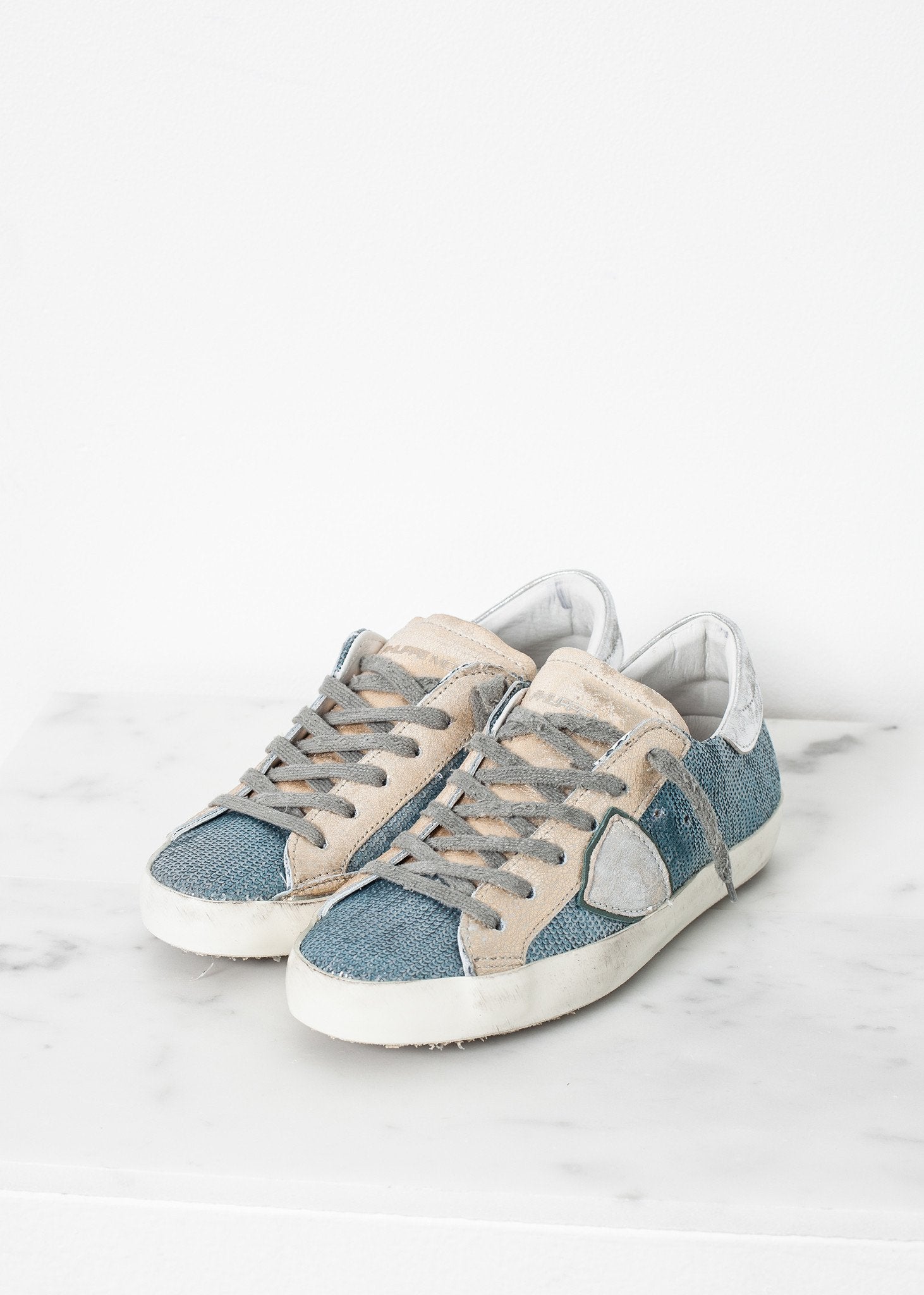 Metallic Sequin Low Top Sneaker - mageplaza100.myshopify.com - Philippe Model - [variant_title]