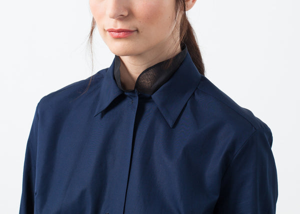 Sheer Silk Collar Button Up - mageplaza100.myshopify.com - Gianfranco Scotti - [variant_title]