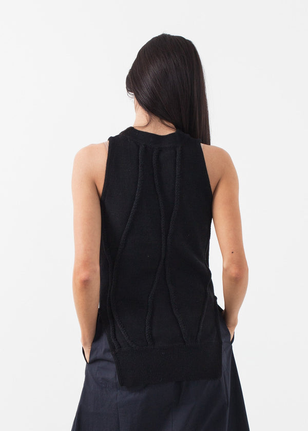 Curved Stripe Knit Tank - mageplaza100.myshopify.com - Sayaka Davis - [variant_title]