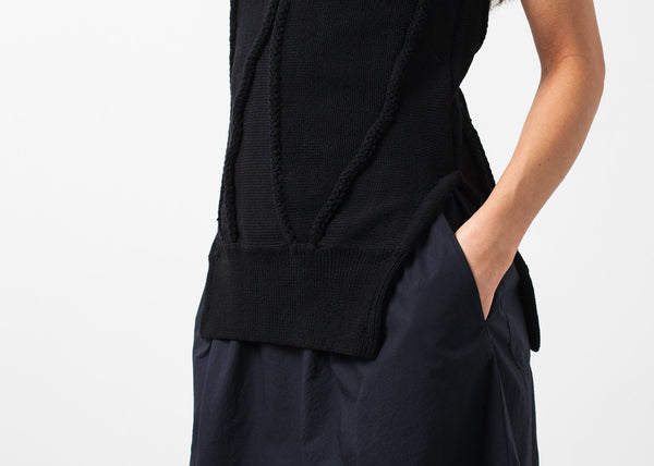 Curved Stripe Knit Tank - mageplaza100.myshopify.com - Sayaka Davis - [variant_title]