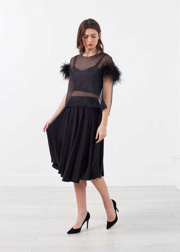 Organza Feather Top - mageplaza100.myshopify.com - Louiza Babouryan - [variant_title]
