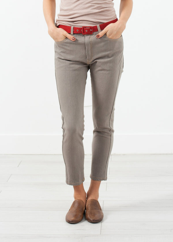 Belted Jeans - mageplaza100.myshopify.com - Hazel Brown - [variant_title]