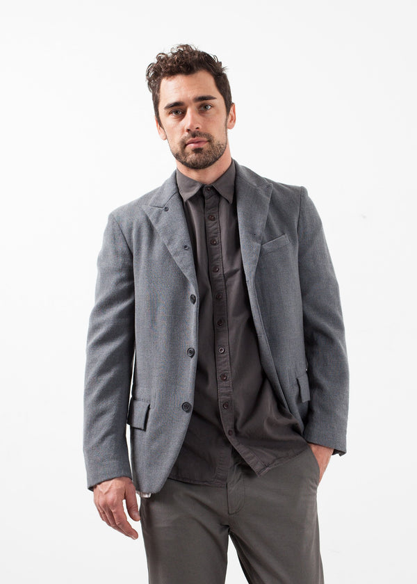 Washed Wool Blazer - mageplaza100.myshopify.com - Lardini - [variant_title]