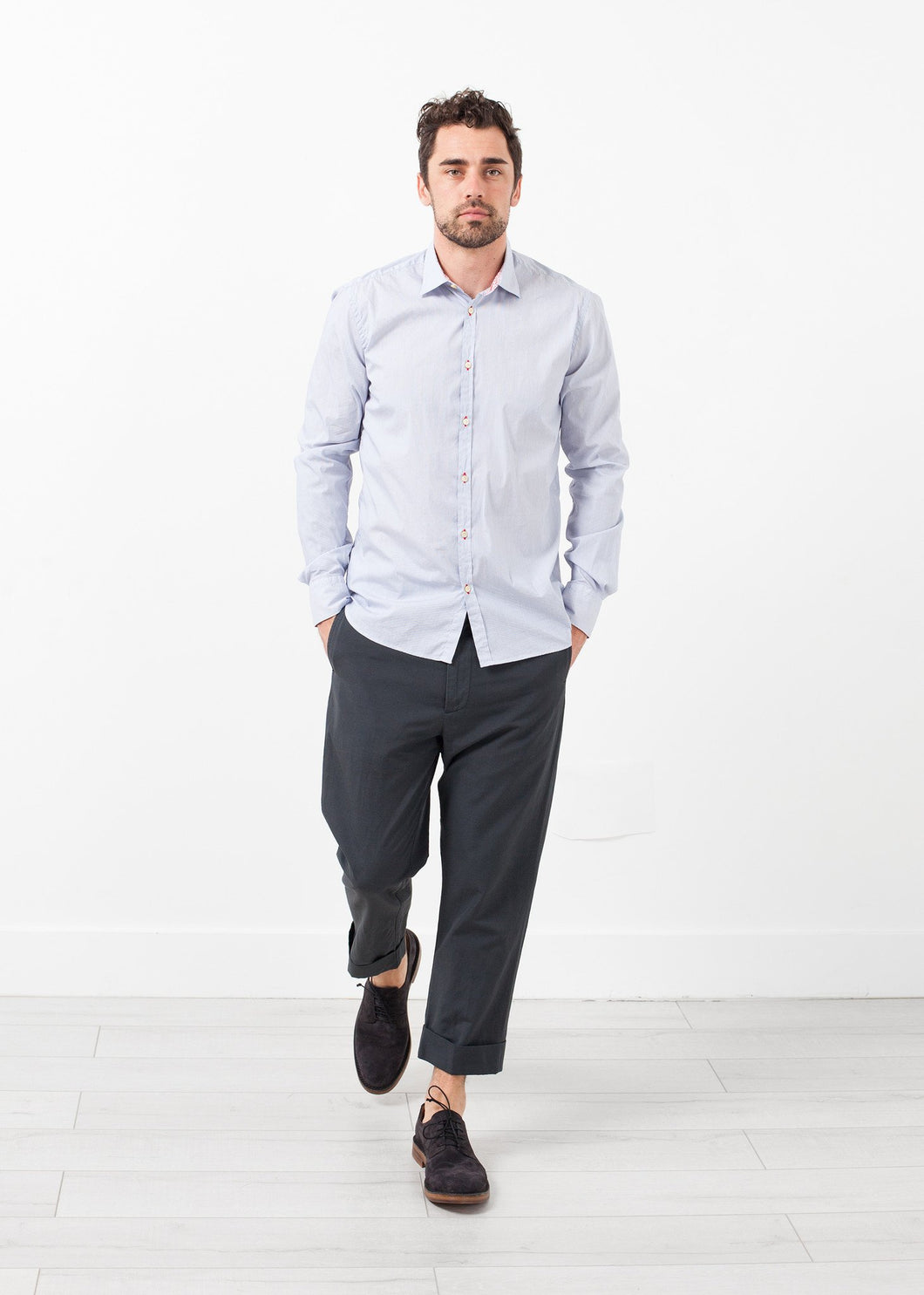 Flat Front Cuffed Trouser - mageplaza100.myshopify.com - Lardini - [variant_title]