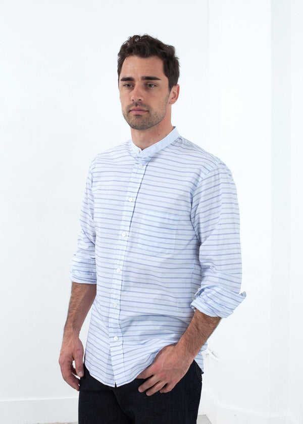 Mandarin Collar Formal Shirt - mageplaza100.myshopify.com - Nigel Cabourn - [variant_title]