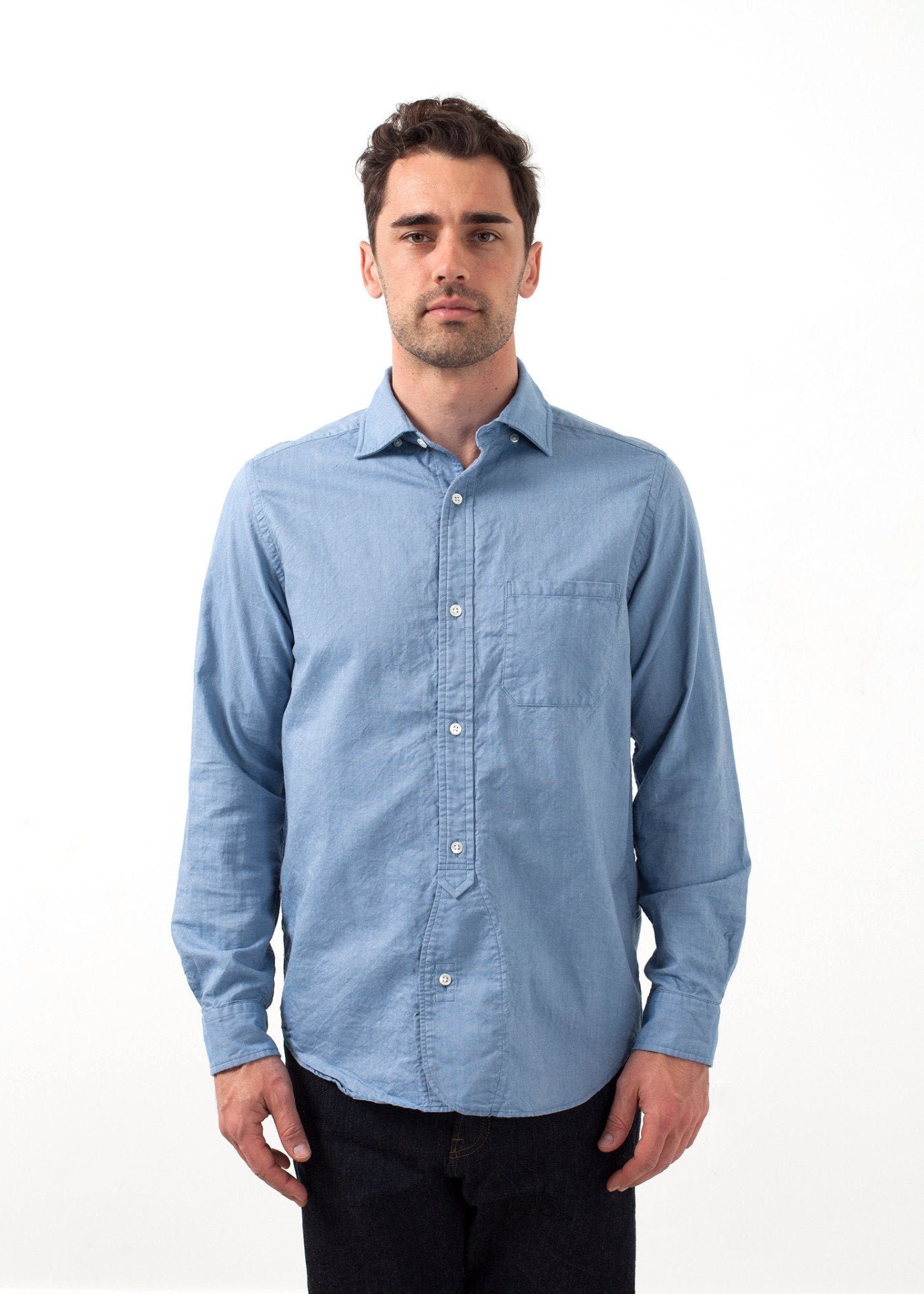 British Officer's Shirt - mageplaza100.myshopify.com - Nigel Cabourn - [variant_title]