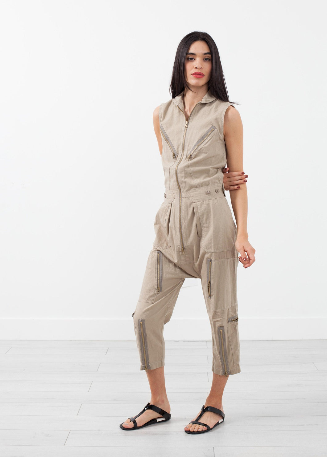 Sleeveless Harem Flightsuit - mageplaza100.myshopify.com - NLST - [variant_title]