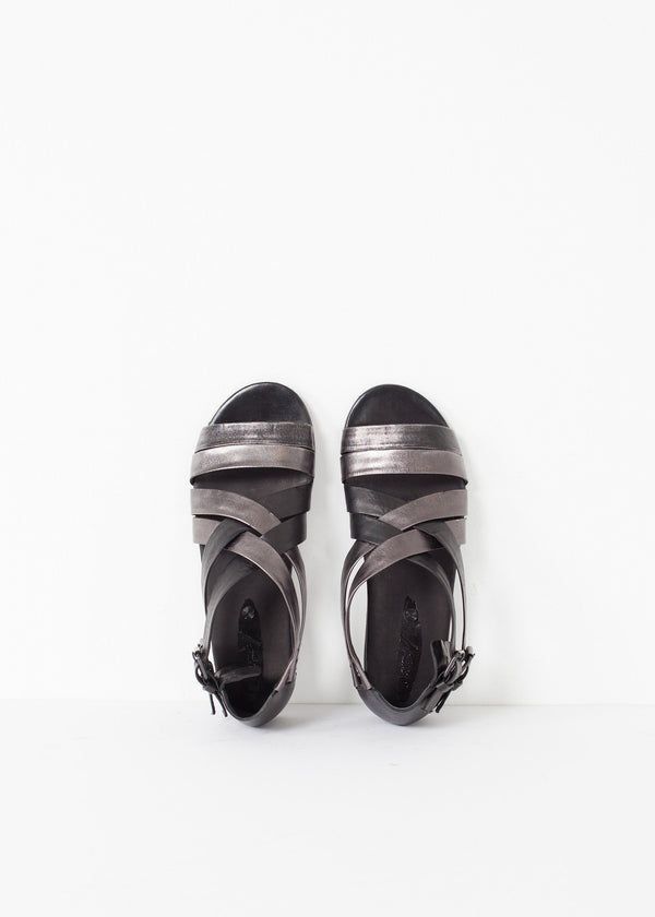 Wrap Sandal in Black/Steel - mageplaza100.myshopify.com - Marsell - [variant_title]