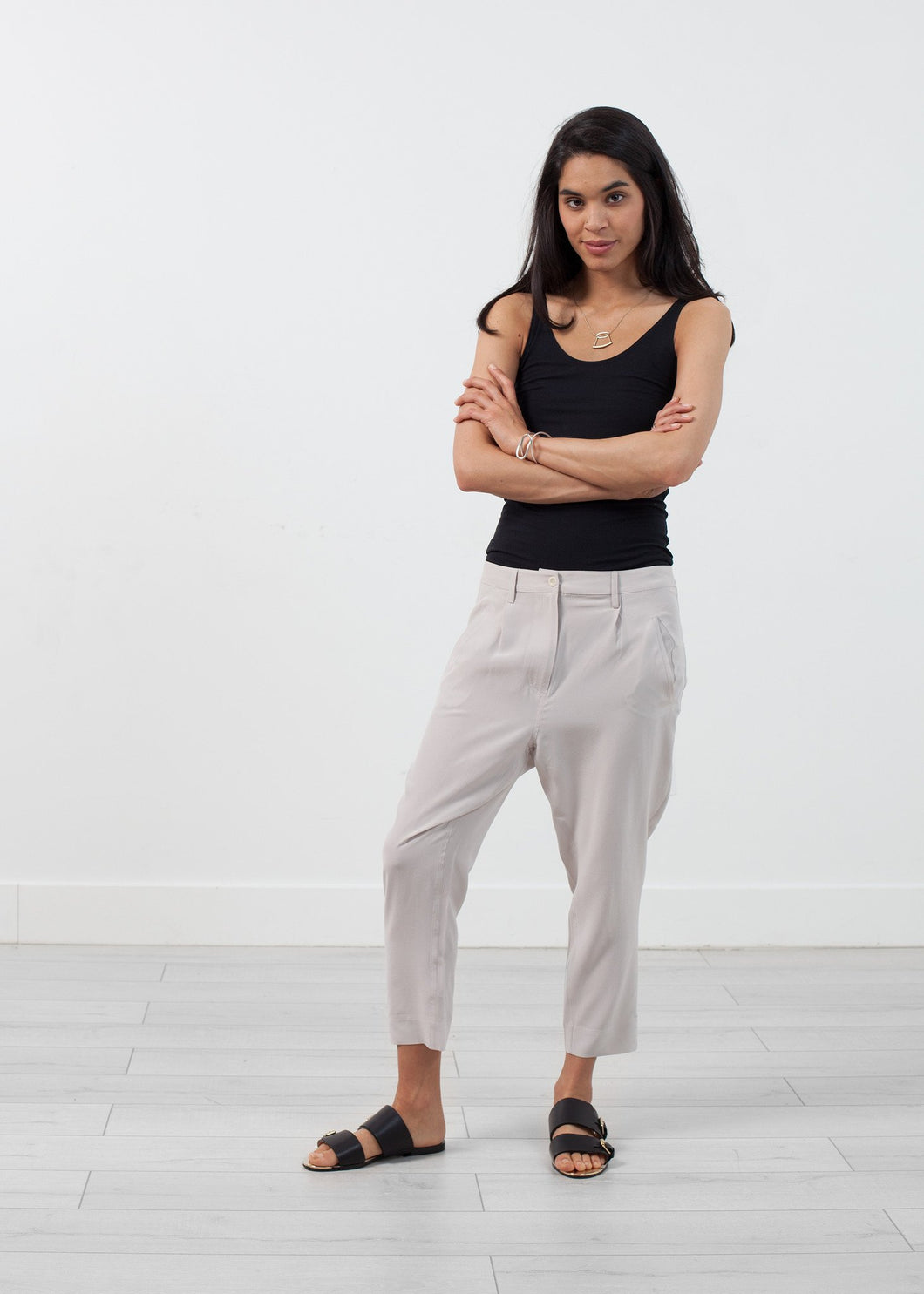 Silk Drop Crotch Pant - mageplaza100.myshopify.com - Sibel Saral - [variant_title]