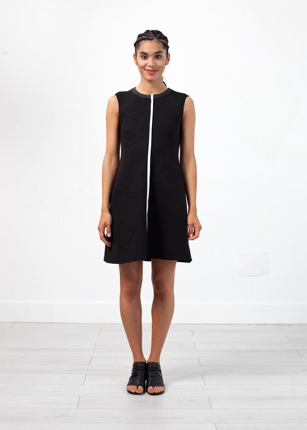 Neoprene Flower Dress in Black - mageplaza100.myshopify.com - Ter et Bantine - [variant_title]