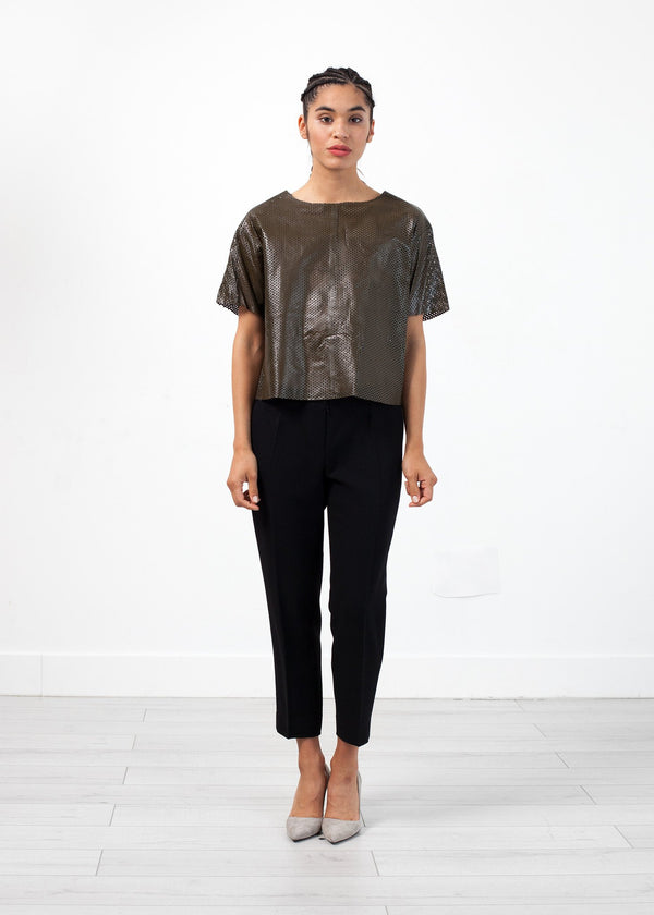 Auralias Leather Top - mageplaza100.myshopify.com - By Malene Birger - [variant_title]
