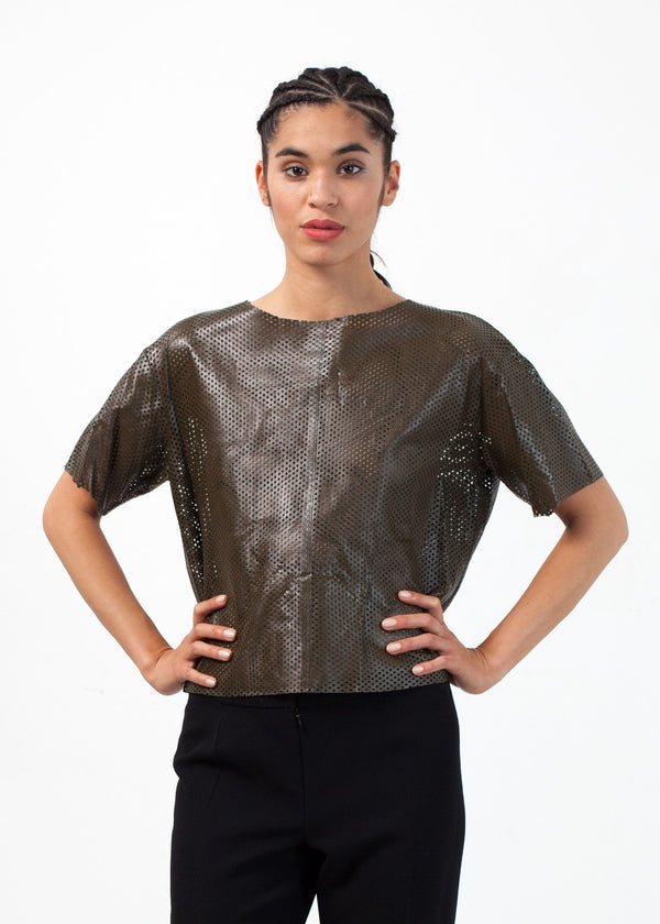 Auralias Leather Top - mageplaza100.myshopify.com - By Malene Birger - [variant_title]