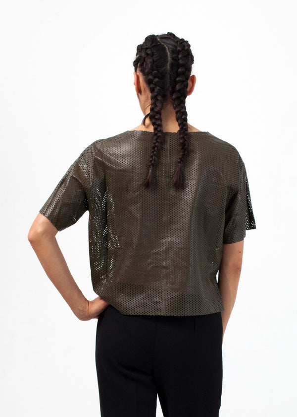 Auralias Leather Top - mageplaza100.myshopify.com - By Malene Birger - [variant_title]