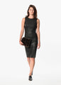 Iranta Leather Dress in Black - mageplaza100.myshopify.com - By Malene Birger - [variant_title]