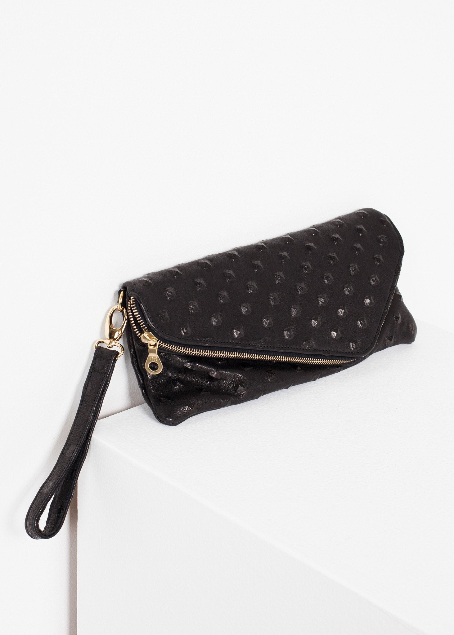 Roxanne Leather Clutch in Black - mageplaza100.myshopify.com - Kate S Mensah - [variant_title]