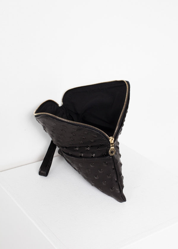 Roxanne Leather Clutch in Black - mageplaza100.myshopify.com - Kate S Mensah - [variant_title]