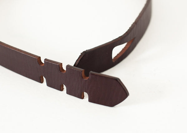 Buckle-less Belt in Brown - mageplaza100.myshopify.com - Kelly Cole Group - [variant_title]