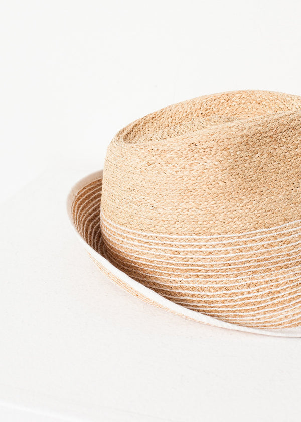 Washboard Hat in Straw/White - mageplaza100.myshopify.com - Lola - [variant_title]