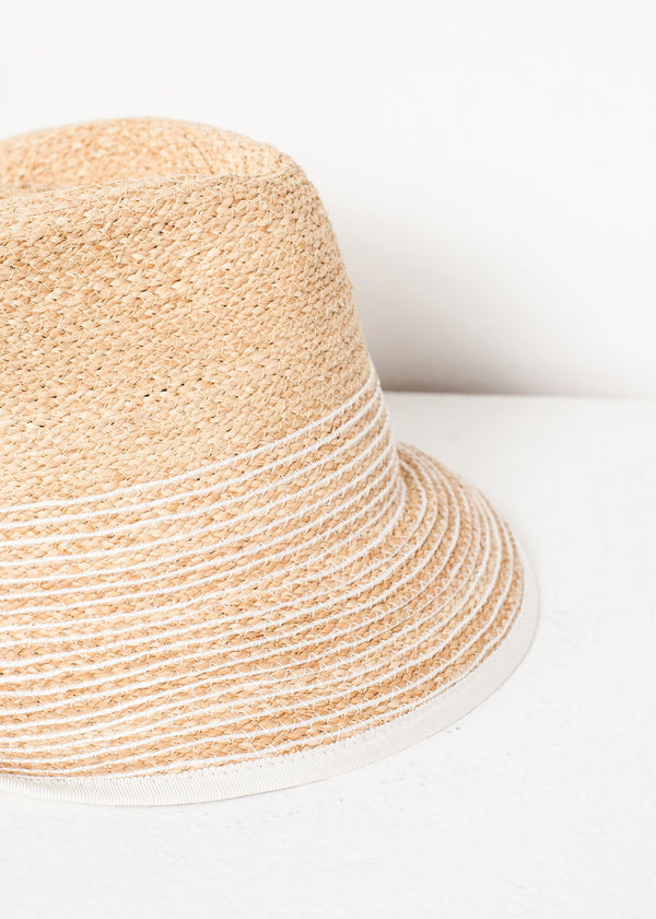 Washboard Hat in Straw/White - mageplaza100.myshopify.com - Lola - [variant_title]