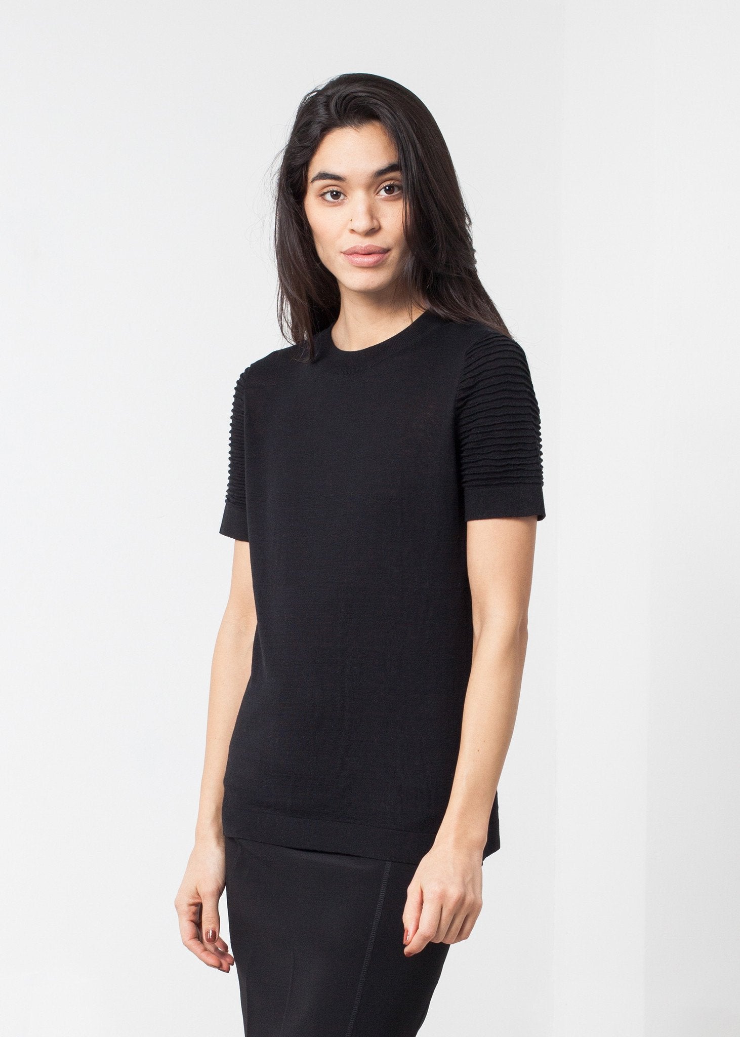 Ribbed Short Sleeve Knit - mageplaza100.myshopify.com - Co - [variant_title]