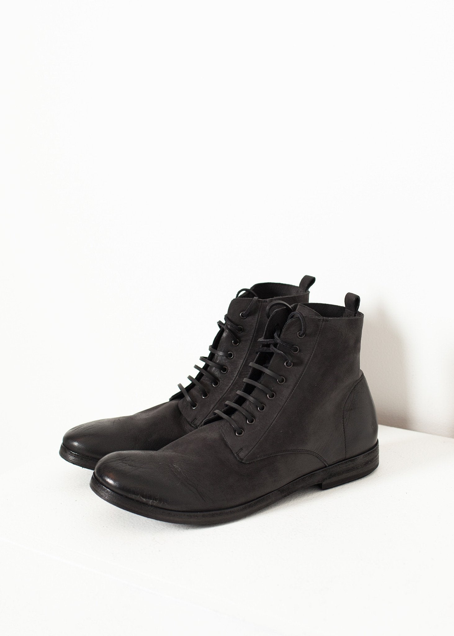Combat Ankle Boot in Black - mageplaza100.myshopify.com - Marsell - [variant_title]