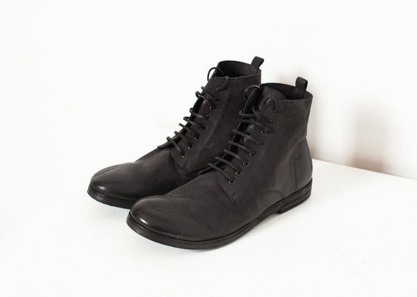 Combat Ankle Boot in Black - mageplaza100.myshopify.com - Marsell - [variant_title]