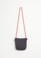 Wool Shoulder Pouch in Black/White - mageplaza100.myshopify.com - Harvey Faircloth - [variant_title]