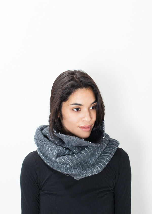 Knit Neck Warmer in Grey - mageplaza100.myshopify.com - Avant Toi - [variant_title]