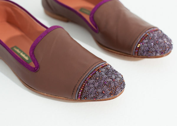 Bizi Cap Toe Loafer in Rose/Aubergine - mageplaza100.myshopify.com - Meher Kakalia - [variant_title]