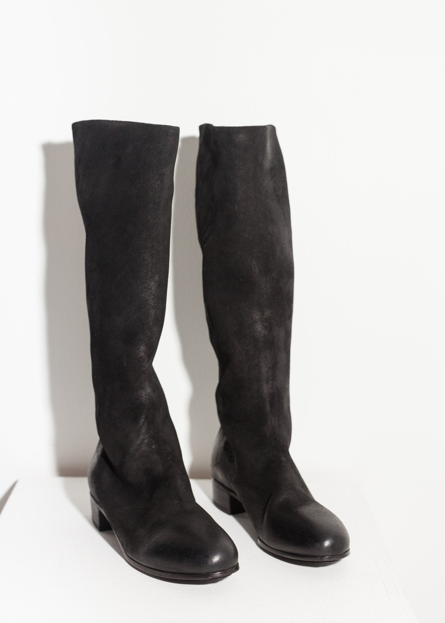 Knee-High Boot in Black - mageplaza100.myshopify.com - Marsell - [variant_title]