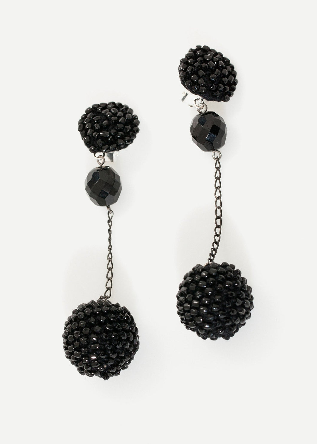 Drop Cluster Earring in Black - mageplaza100.myshopify.com - Maria Calderara - [variant_title]